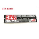 NAKLEJKA YOSHIMURA 3D ALUMINIUM WYDECH TŁUMIK