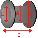 Tunel tunely plug biely silikónový earskin 25mm Kód výrobcu chsilbw12sddaa