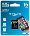 GOODRAM KARTA PAMIĘCI micro SDHC 16GB + ADAPTER SD