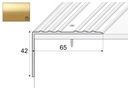 Уголок алюминиевый А32, 120см GOLD 42x65мм