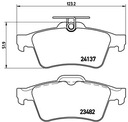 BREMBO PADS REAR FORD C-MAX FOCUS II III KUGA II photo 2 - milautoparts-fr.ukrlive.com