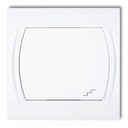 Белый двухсторонний переключатель LWP-3 LOGO KARLIK
