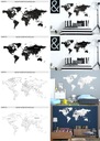 mapa samolepky na stenu samolepka s mapou 240 Šírka produktu 240 cm