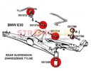 BUSHING SWINGARM BEAM DIFFERENTIAL SET BMW 3 E30 POLYURETHANE photo 3 - milautoparts-fr.ukrlive.com