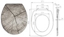WC sedátko pomaly padajúce s potlačou s trojstranným kameňom skala EAN (GTIN) 5901812358431