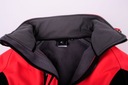 Dámska prechodná softshellová bunda s kapucňou s membránou červená 307 M Dominujúca farba červená