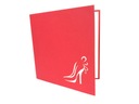 Červené ženské lodičky, 3d pohľadnica Deň žien Kód výrobcu GrandGIft