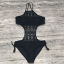 JEDNODIELNE PRELAMOVACIE PLAVKY MONOKINI ZOŠTÍHĽUJÚCE PLAVKY XS Dominujúci materiál polyester