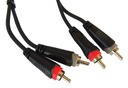 Кабель Roxtone RACC130L1 2x RCA м - 2x RCA м 1м