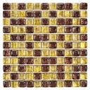 Мозаика DUNIN MOSAICS FAT CUBE AMBER MIX 25