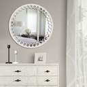 Деревянное круглое настенное зеркало MIRELLA 60 см