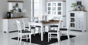 Regál Provence, dyhovaný nábytok, dub biely AO Typ voľne stojace