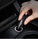 BASEUS ХВІРТКА ЗАРЯДНИЙ ПРИСТРІЙ АВТОМОБІЛЬНА USB/USB-C DO ГНІЗДА ПРИКУРЮВАЧА 30W QC  (7675700286) фото min 5