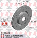 ZIMMERMANN SPORT DISCS FRONT AUDI A6 C7 A7 345MM photo 3 - milautoparts-fr.ukrlive.com