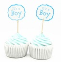 Топперы для маффинов, украшение BABY SHOWER, 6 шт.