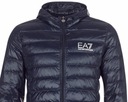 EMPORIO ARMANI EA7 páperová prechodná bunda s kapucňou XL NAVY BLUE Značka Emporio Armani