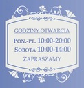 Наклейка «Часы работы магазина, двери, окна, ЦВЕТА»