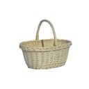 Elegancki koszyk upominkowy- BIAŁY kosz wiklinowy