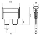 FUSES FLAT UNI 20A MTA photo 2 - milautoparts-fr.ukrlive.com