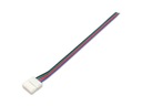 Нажмите 4 -контакт 10 мм 5050 RGB разъем для светодиодной полосы 028