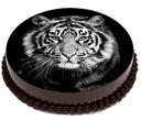 OPŁATEK NA TORT Tygrys Lew Czarna Pantera 20cm