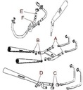 GARNITURE D'ECHAPEMENT ÉCHAPEMENT HONDA XL 500 600 79-87 ÉTAT NOUVEAU photo 2 - milautoparts-fr.ukrlive.com