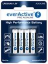 BALEAVBAT0004 Sada alkalických batérií everActive LR034BLPA (x 4) Symbol batérie AAA (R3)