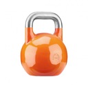 Gorilla Sports Súťažný kettlebell, oranžový, 28 kg Výška 28 cm