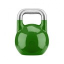 Gorilla Sports Súťažný kettlebell, zelený, 24 kg Výška 28 cm