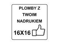 Друк 16x16 гарантія наклейки дроблення 250шт ваш відбиток !