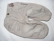 H&M bawełniane spodnie z podszewką 74 cm
