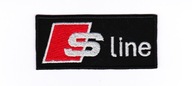 Nášivky, nášivka AUDI S line 8,5 x 3,7cm ČERV