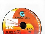 przewód kabel głośnikowy 2 x 0,50 miedziany OFC