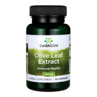 SWANSON Olive Leaf Extract 500mg 60 kaps Olivový list