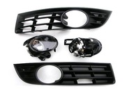 Halogeny+решетки vw passat b6 2005-2010 - фото