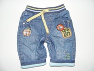 M&S__jeansowe spodnie z podszewką na gumie__62