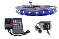 SET LED pásik 300 RGB 5050 HUDOBNÁ DISCO 2.5m