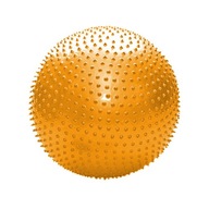 Piłka rehabilitacyjna masująca (55-75 cm) + POMPKA - 55 cm - pomarańczowa