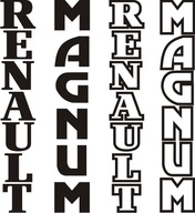 Наклейки - renault magnum pionowe, комплект