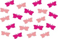 Motýle 20ks Nálepky Rôzne farby