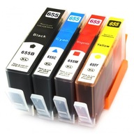 Atrament EMB x4 HP 655 pre HP čierna (black), červená (magenta), modrá (cyan), sada, žltá (yellow)