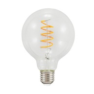 LED dekoratívna žiarovka E27 G95 4W filament guľa