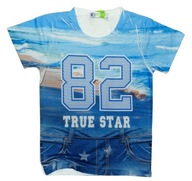 BLÚZKA T-shirt TRUE STAR 4 cca 98/104 cm WHITE