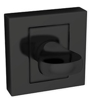 Štvorcová rozeta WC zámok čierny mat Kuchinox
