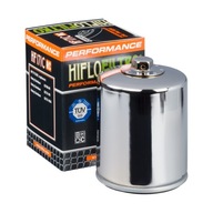 Olejový filter chrómovaný s maticou 17mm HARLEY DAVIDSON FLD, FLH, FLHP,