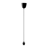 IKEA HEMMA objímka s káblom pre lampu čierna