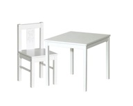 IKEA ZESTAW KRITTER stolik +1 x krzesełko, BIAŁY
