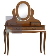 Toaletný stolík so zrkadlom, el. drevo, drevený nábytok KH