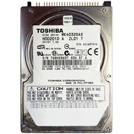 Pevný disk Toshiba MK4032GAX | HDD2010 A ZL01 T | 40GB PATA (IDE/ATA) 2,5"