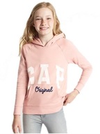 Gap bluza różowa dziewczęca kaptur bluzka 128/134